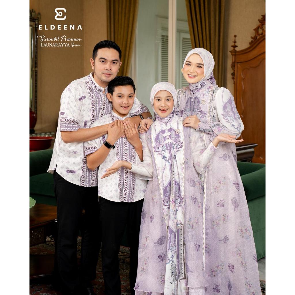 LAUNA RAYYA gamis syari sarimbit set couple koko anak keluarga ELdeena