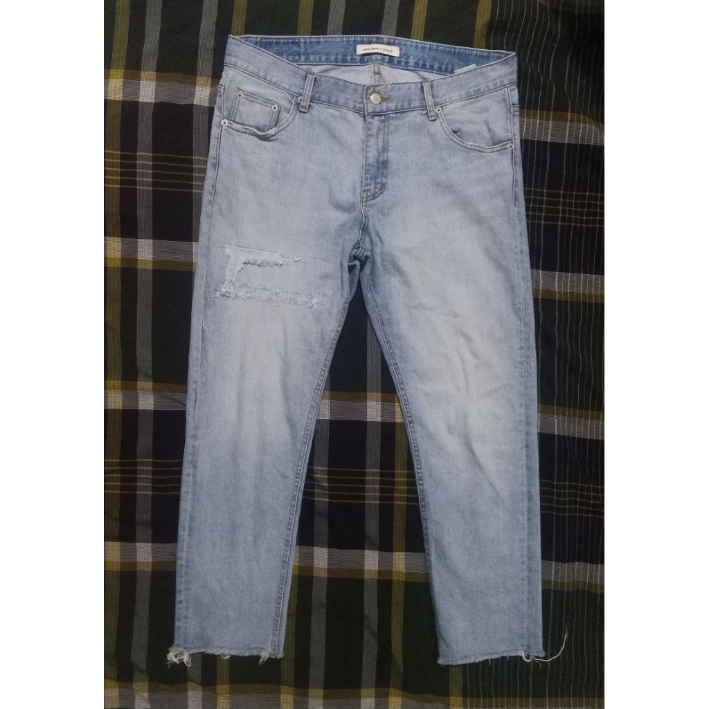 Jeans Well Done x Mined Ripped Rawis Accent Selvedge SZ 36/37