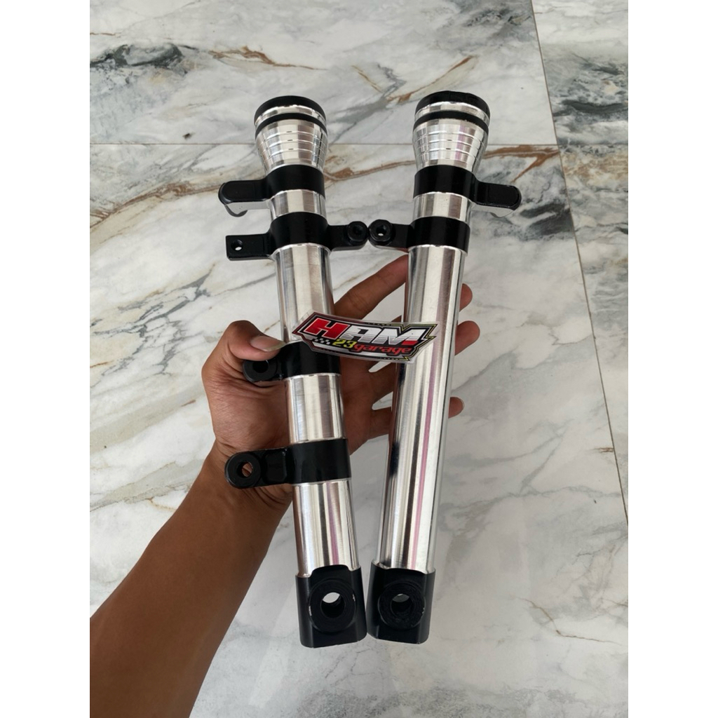 Bottom  Shock Depan Satria FU Bubut kilap