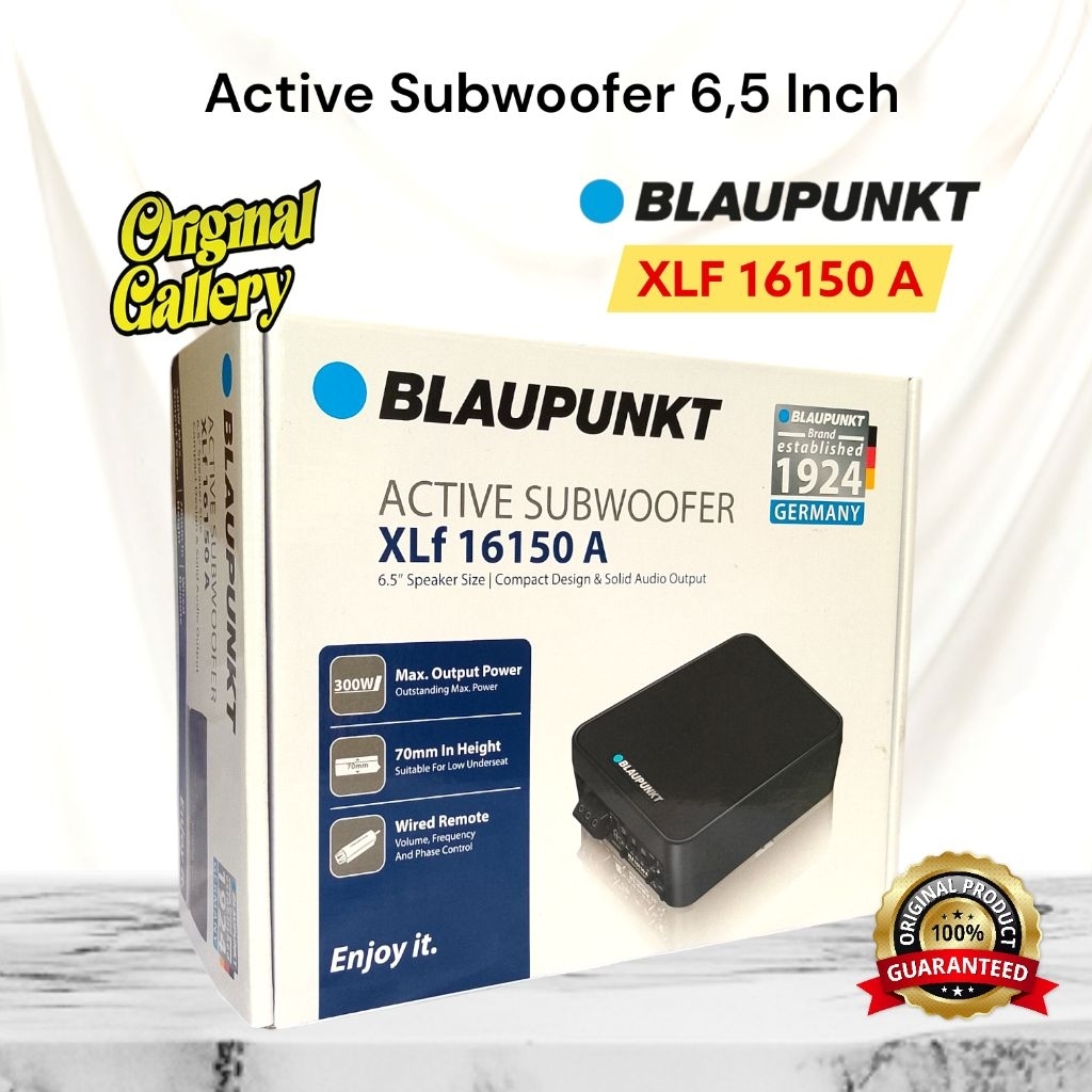 Blaupunkt XLF 16150 A Active Subwoofer 6,5 Inch Subwoofer Aktif
