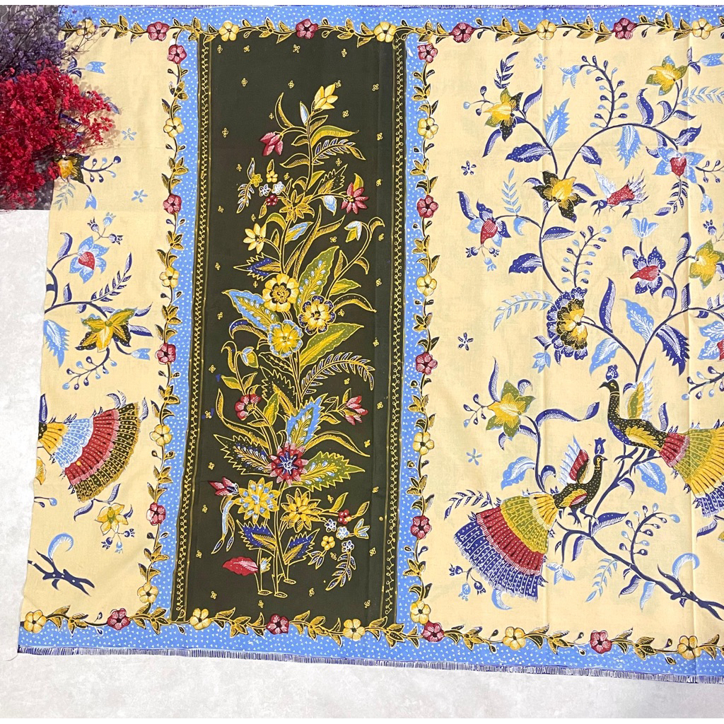 kain batik katun tulis sarung pangko sorot encim warna pastel MP kelir