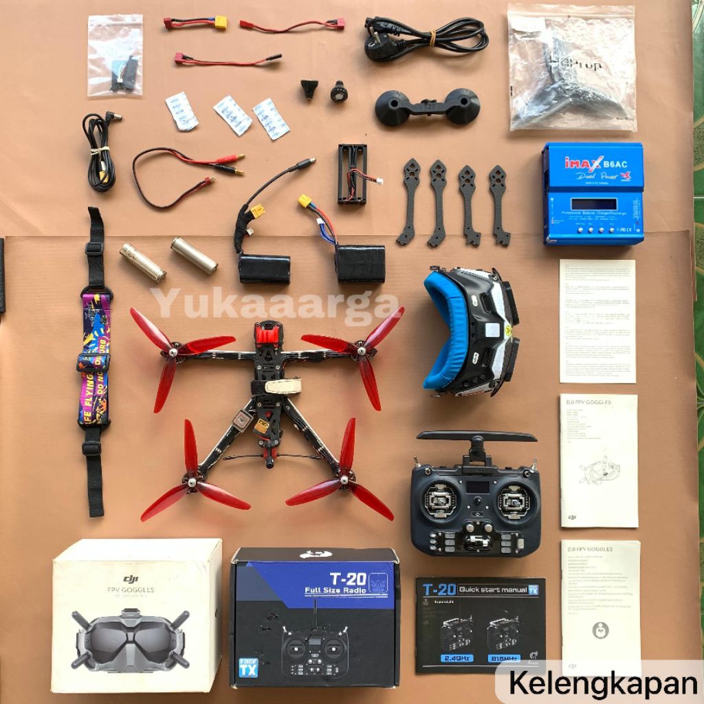 DRONE FPV RAJAWALI KRAKATOA 7 INCH DIGITAL | RTF / Ready To Fly (Paket Lengkap)