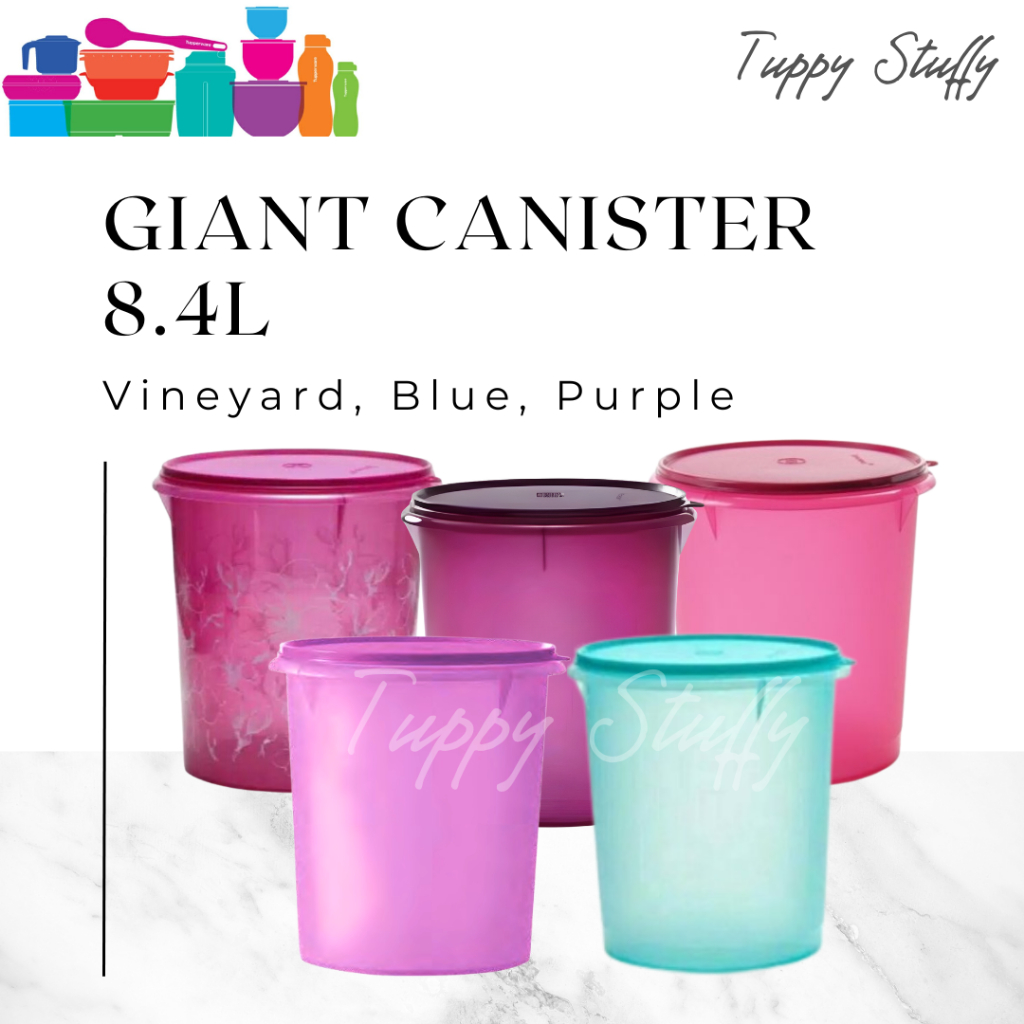 Tupperware Giant Canister 8,4L | toples canister ori tupperware / toples kerupuk 8L ORI