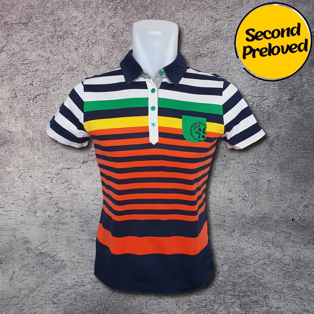 Baju Kaos Polo JDX - Size S / Lebar Dada 46 cm - Original - Second