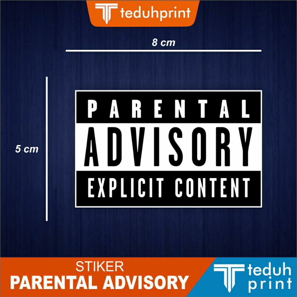 Stiker Parental Advisory Explicit Content