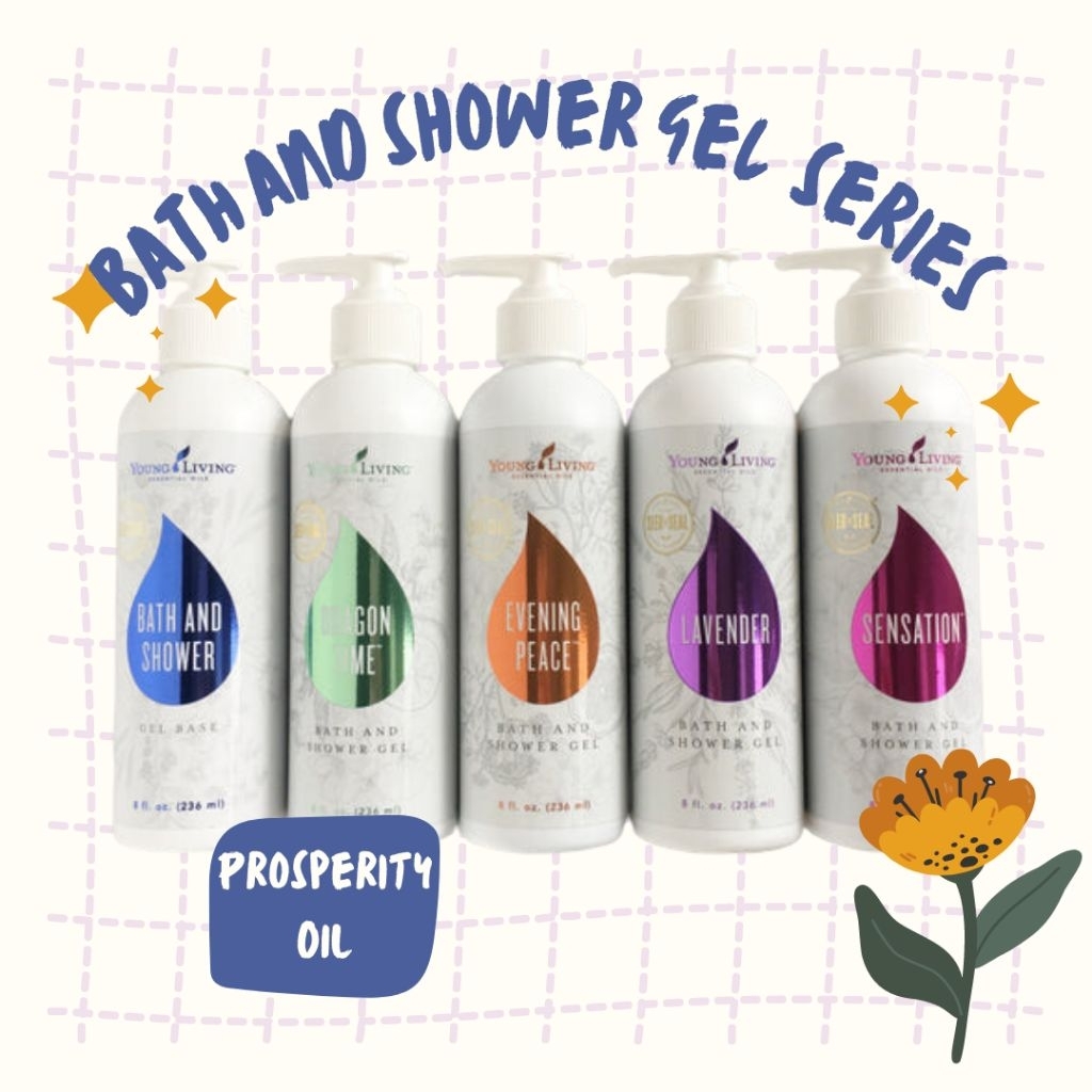 Ready Stock Young Living Bath and Shower Gell 236ml (Gel Base, Dragon Time, Evening Peace, Lavender,