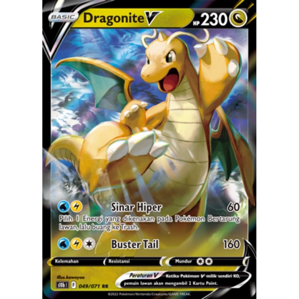 Tcg Pokemon Dragonite V RR