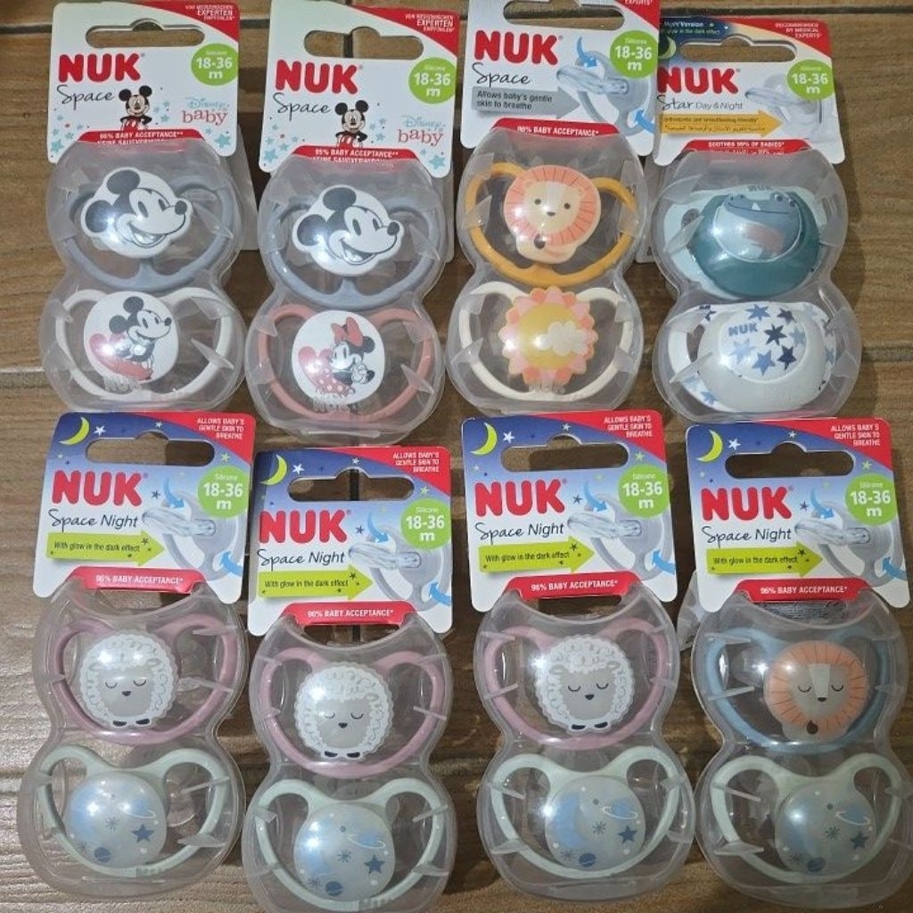 nuk pacifier empeng soothie 18-36m bayi
