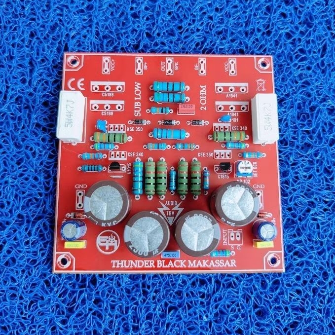 Pcb Power Tbm 2 ohm SubLow LowSub ples komponen tanpa Tr Driver