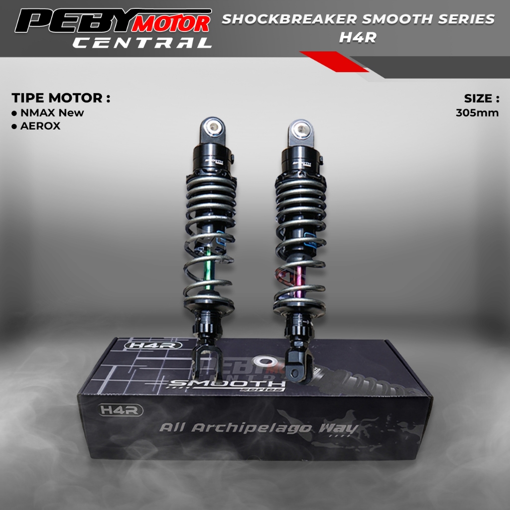 Shockbreaker Belakang H4R Smooth Series 305 MM Nmax New Aerox
