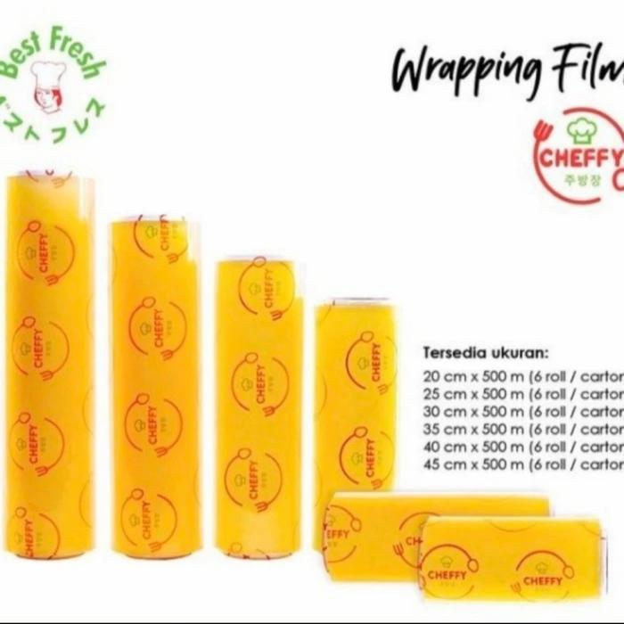 Cheffy Plastic Wrapping Roll,Plastik Kemasan Makanan