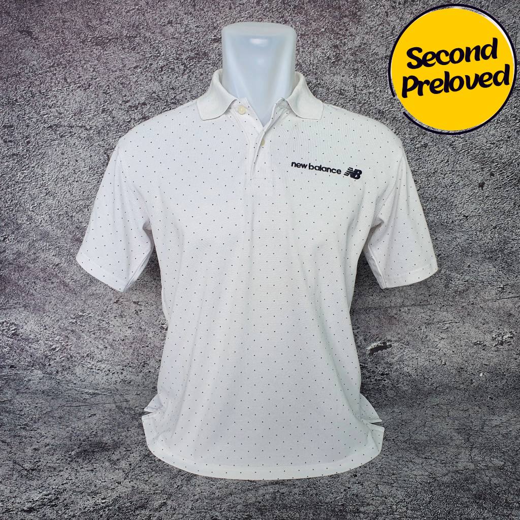 Baju Kaos Polo NB - Size L / Lebar 54 cm - Original - Second