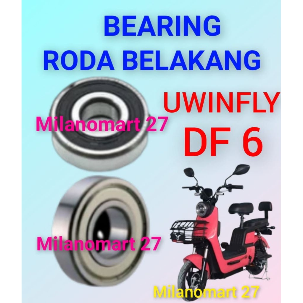 bearing roda belakang sepeda listrik uwinfly DF6 laker klahar roda dinamo belakang sepeda listrik uw