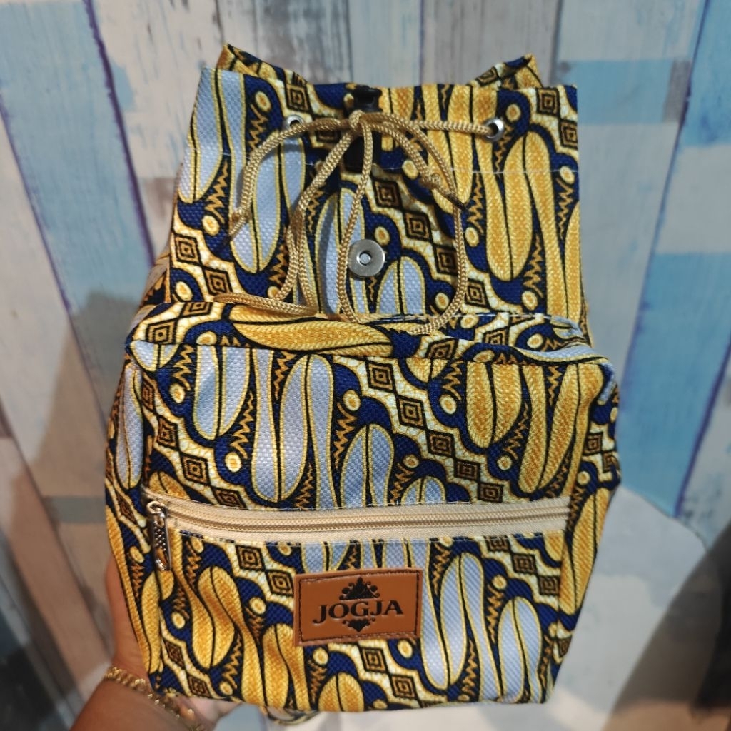 ransel serut / backpack/ tas gendong bahan batik termurah by moje jogja