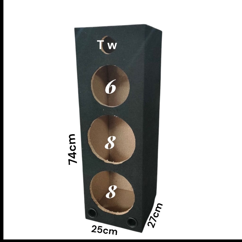 BOX SPEAKER 8+8+6 INCH DAN TWITER