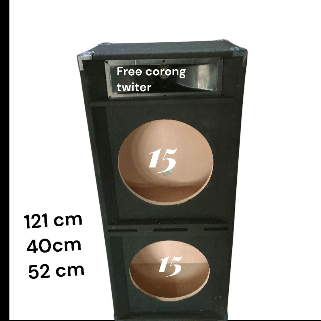 BOX SPEAKER 15 INCH DOUBLE DAN TWETER