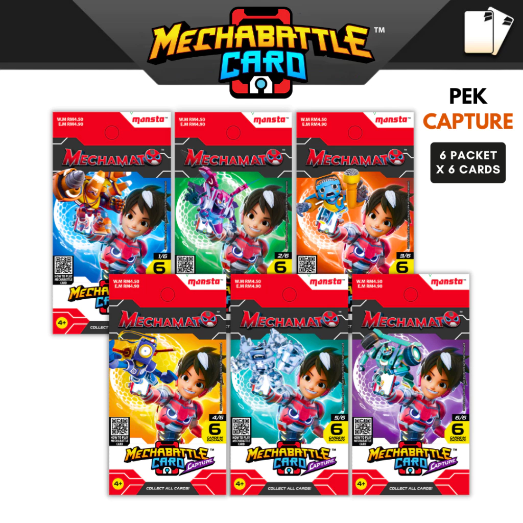 Pek Capture  -  Mechamato Mecha Battle Card Set Malaysia