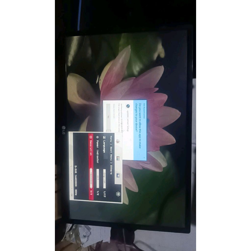 Monitor komputer ips  LED LG 20inchi