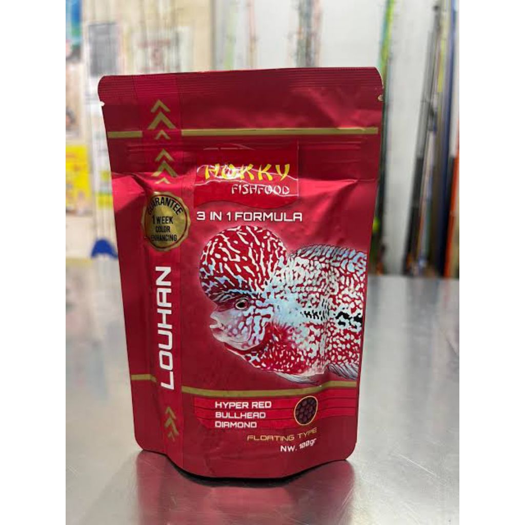 Hokky Pelet Ikan Louhan 3in1 - Membantu Percepat Warna Louhan
