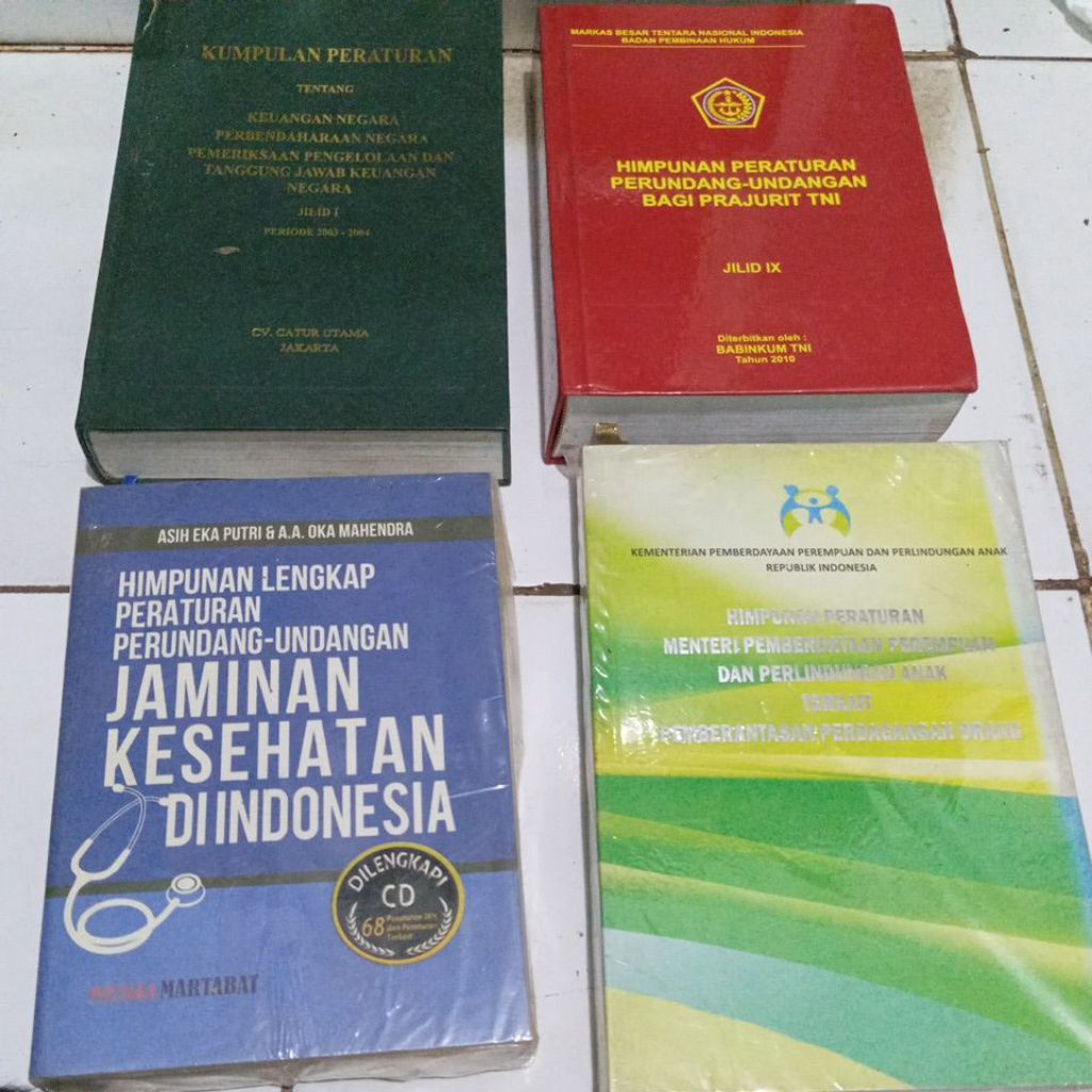 Harga 1an Himpunan peraturan perundang-undang undangan bagi prajurit TNI/ Kumpulan peraturan tentang