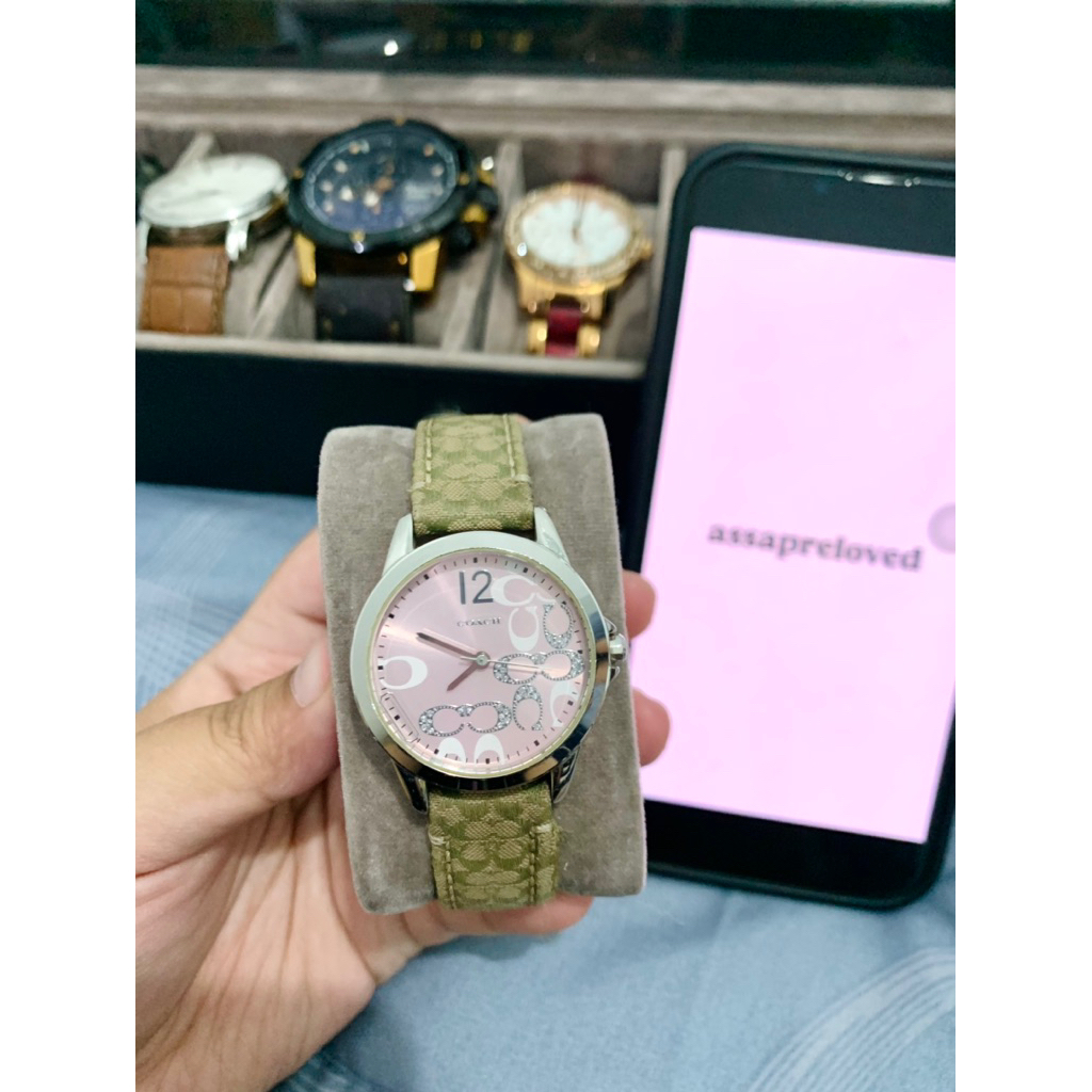 preloved jam tangan coach wanita original 100%