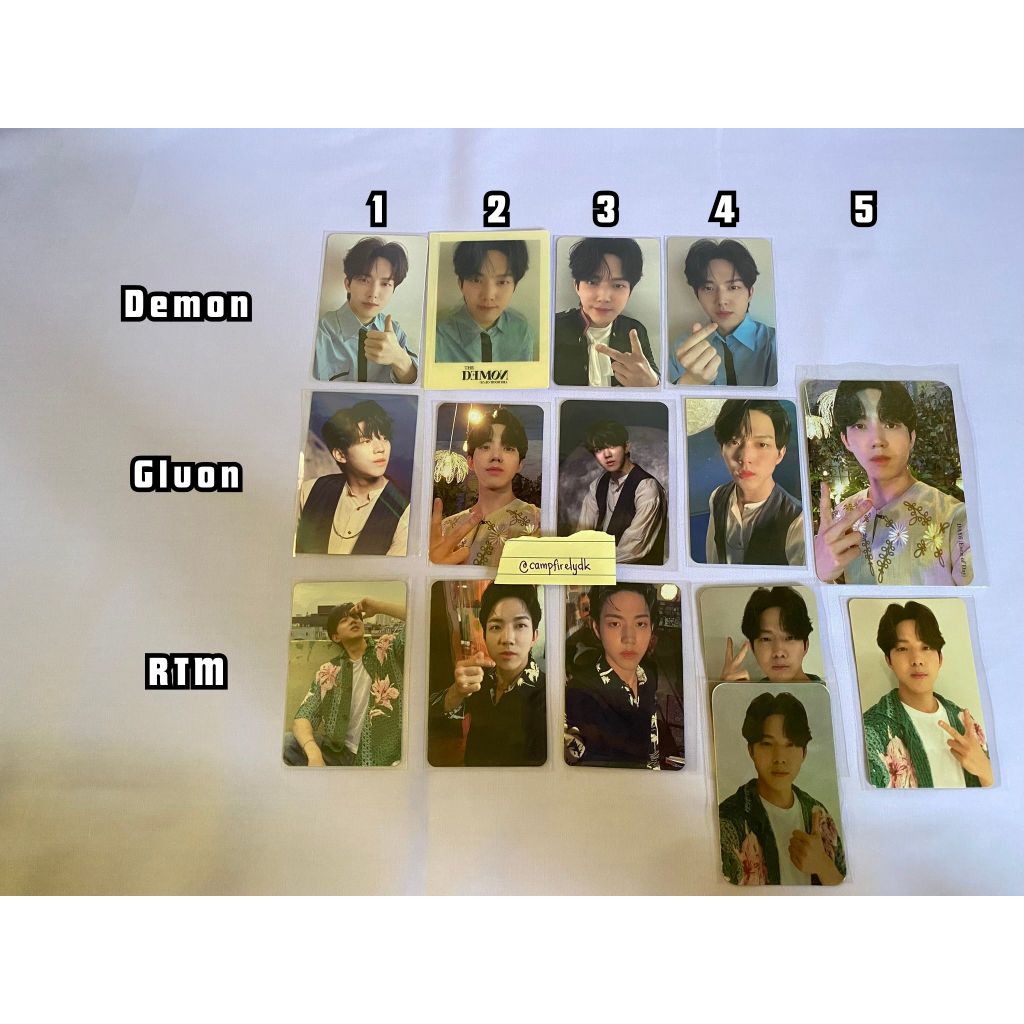 DAY6 Dowoon Photocard TheDemon Gluon Right Through Me Lucky Draw POB