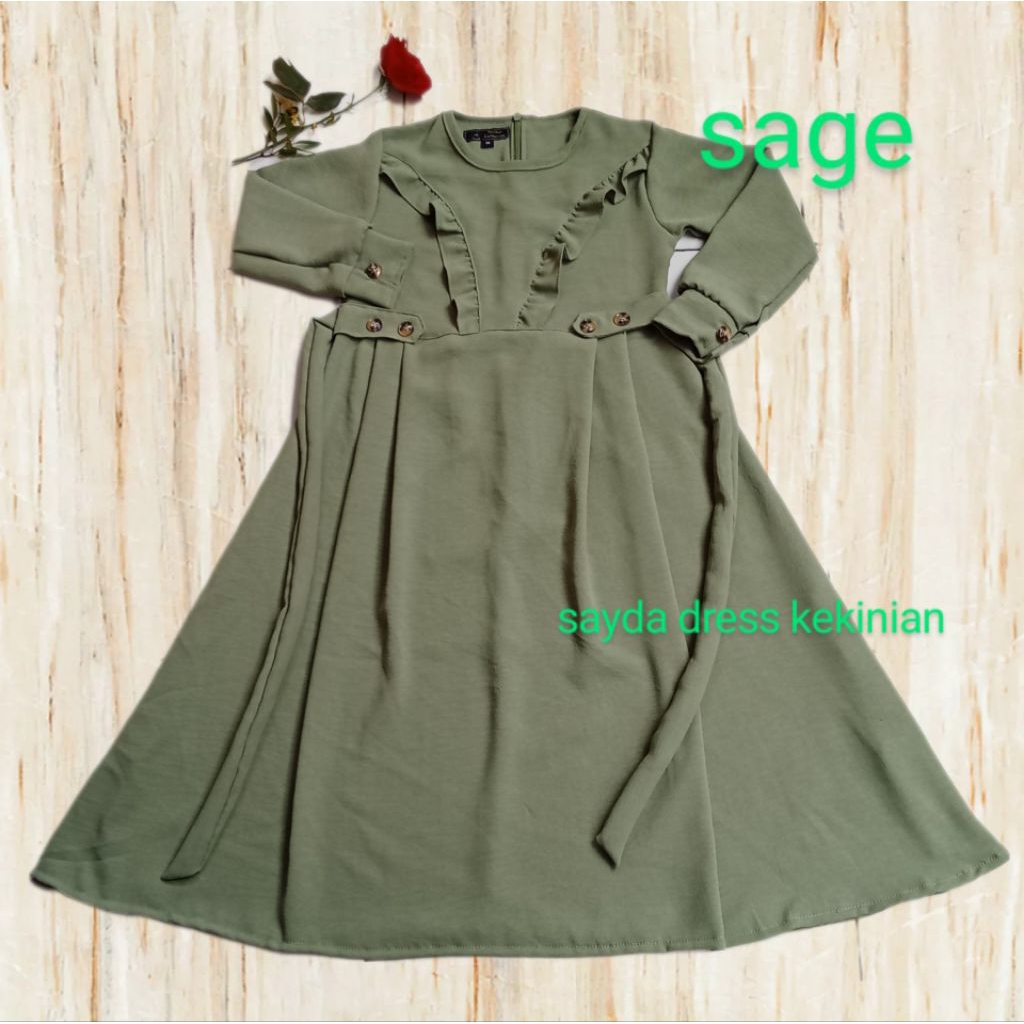 Gamis Anak Perempuan Kekinian Dress Anak viral Baju  Lebaran  Outpit cewe Gamis Muslim  Tanpa Hijab 