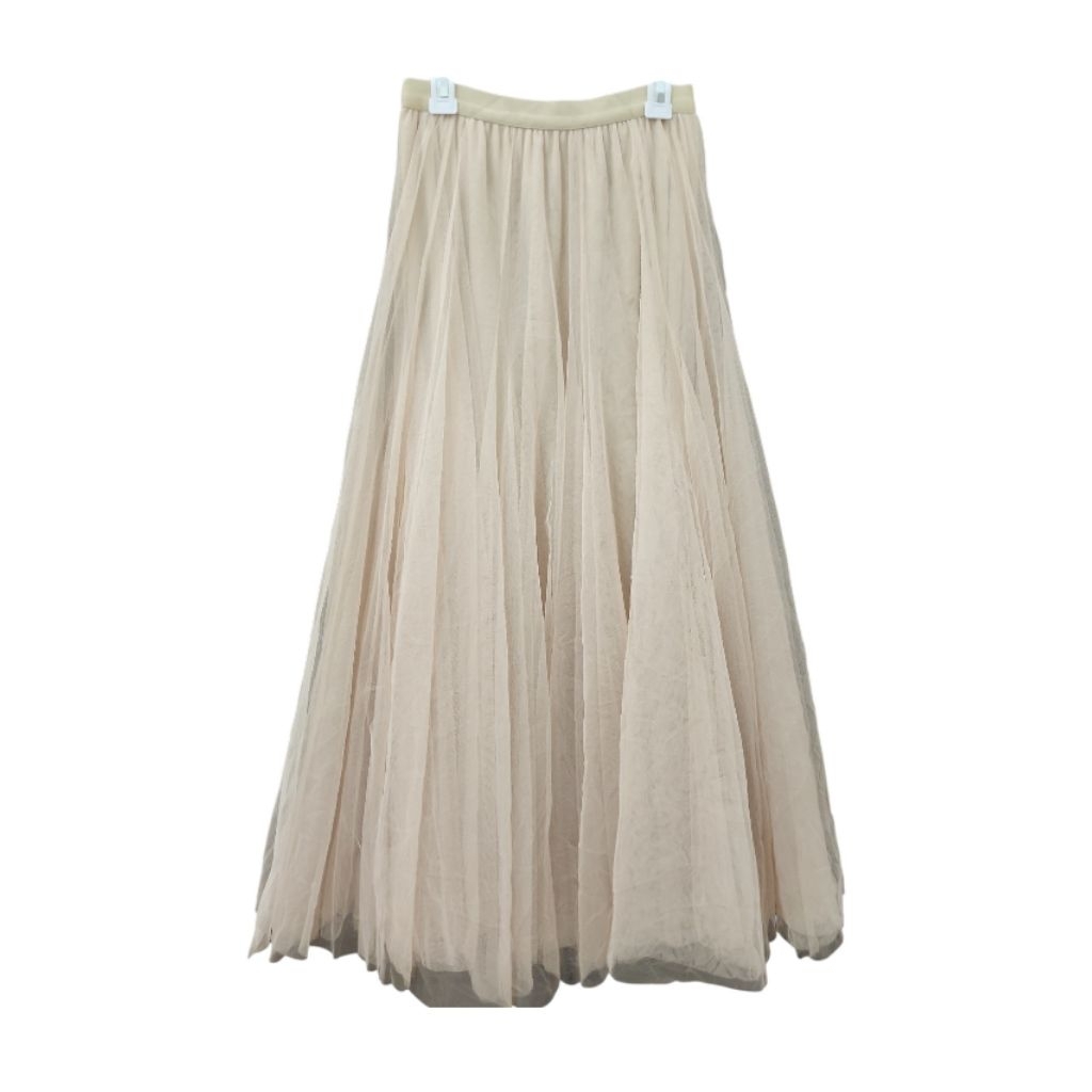 Rok Panjang Flare Maxi Skirt Bahan Tile Tutu 3 Layer Super Megar Kawaii Fairycore Romantic Core Mori