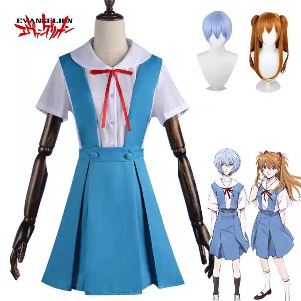 [PO] Asuka Evangelion cosplay seifuku costume