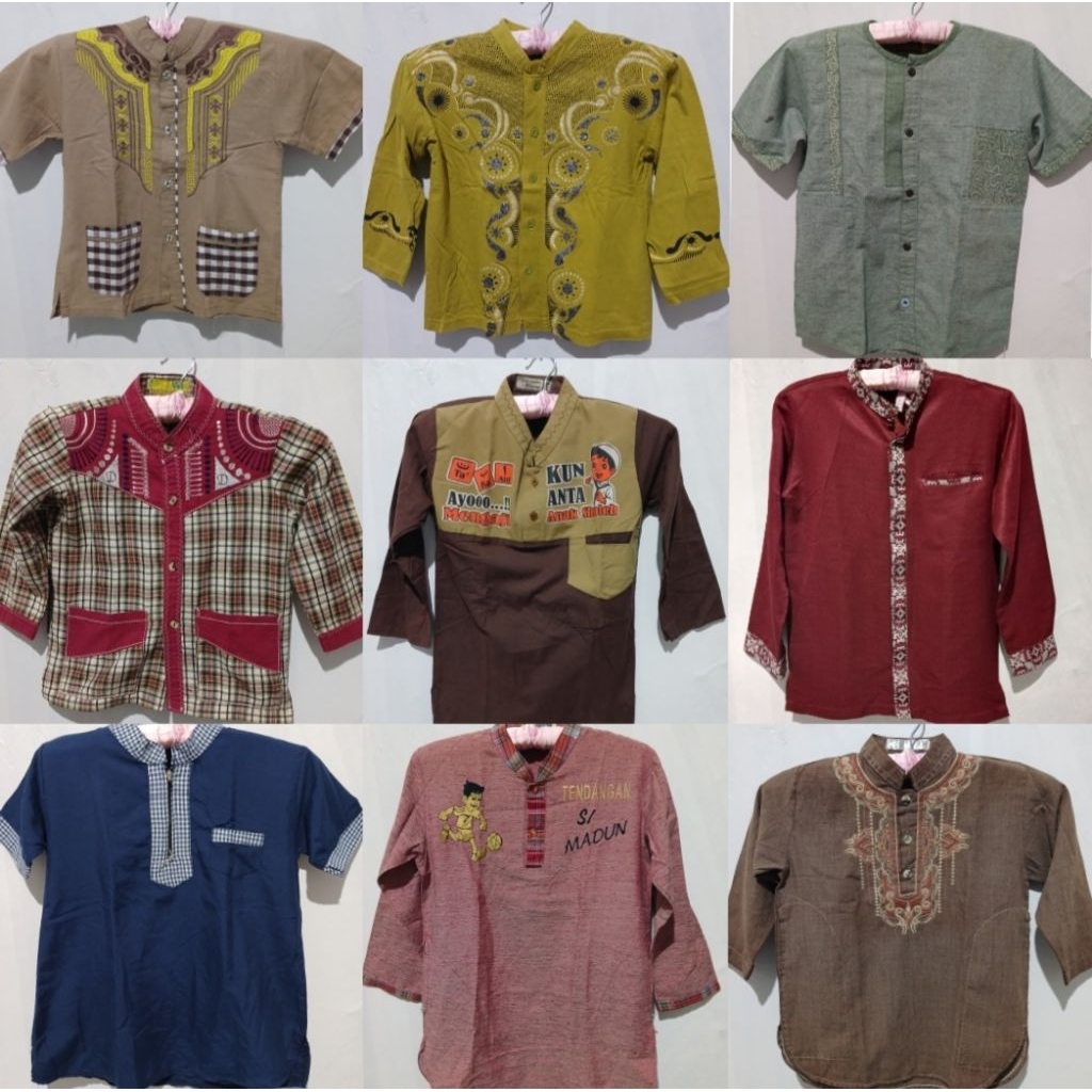 Preloved Baju Koko Anak dan Dewasa