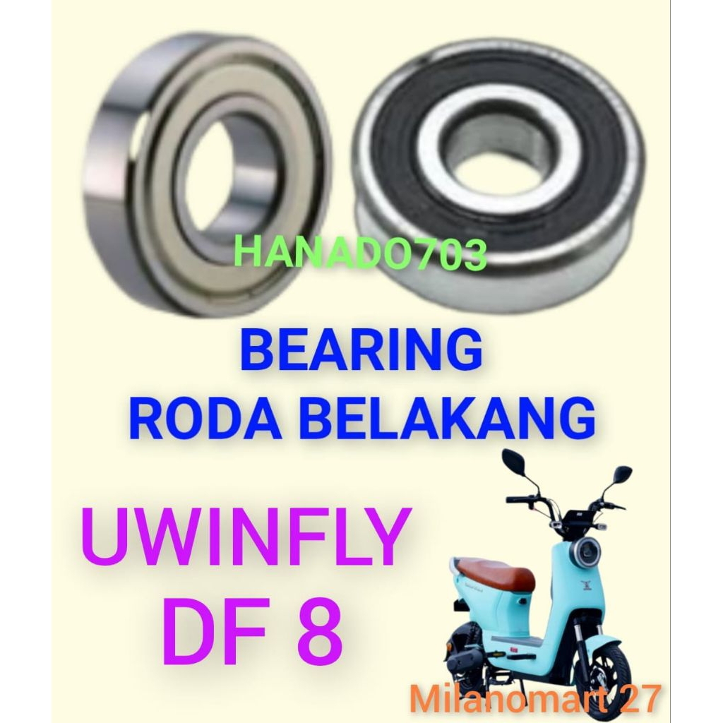bearing roda belakang sepeda listrik uwinfly DF8 laker klahar roda dinamo belakang sepeda listrik uw