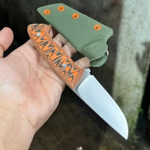 Pisau Bushcraft / EDC knive bahan DC 53 equivalent Sleipner A88