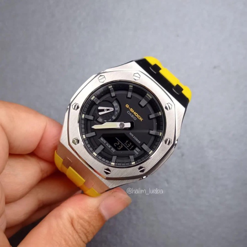 casio oak ga-2100 custom AP gshock ga2100 royal oak gshock bnb ga-2100 metal