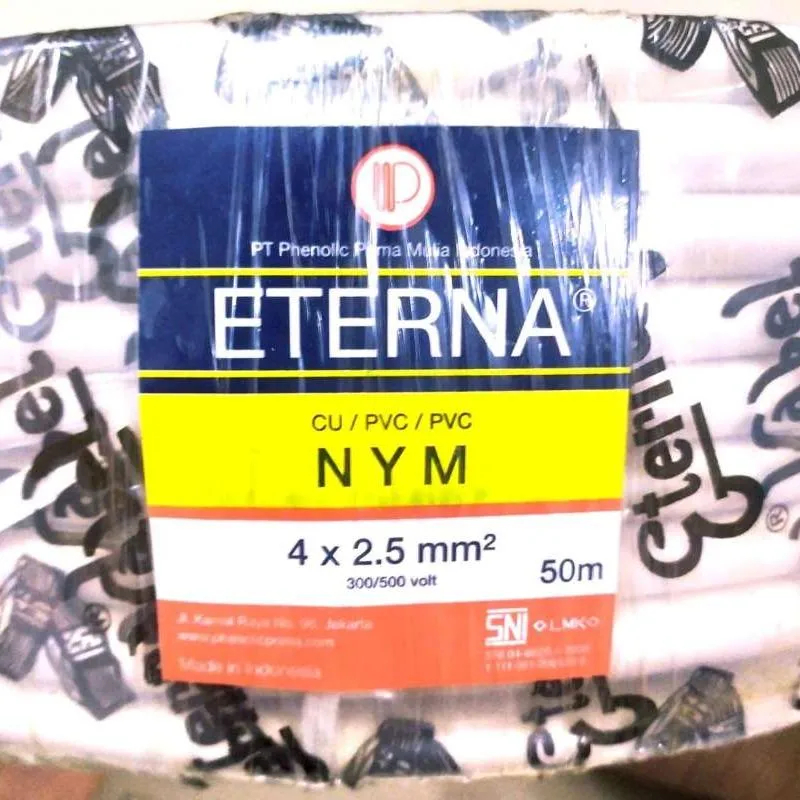 KABEL NYM 4X2,5MM ETERNA (KAWAT) SNI