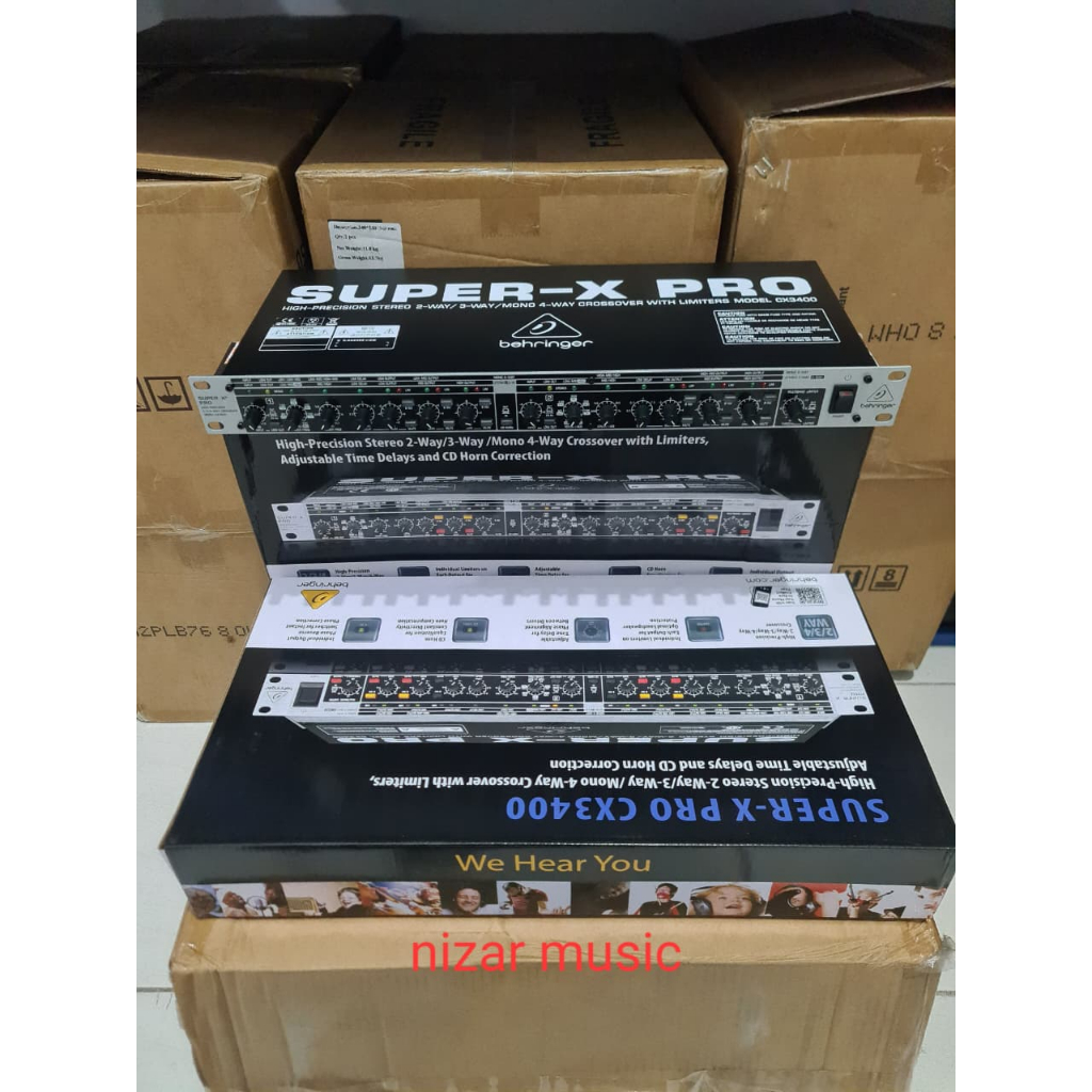 Crossover Active Behringer Super X Pro CX3400 4 Way / CX3400 / CX3400