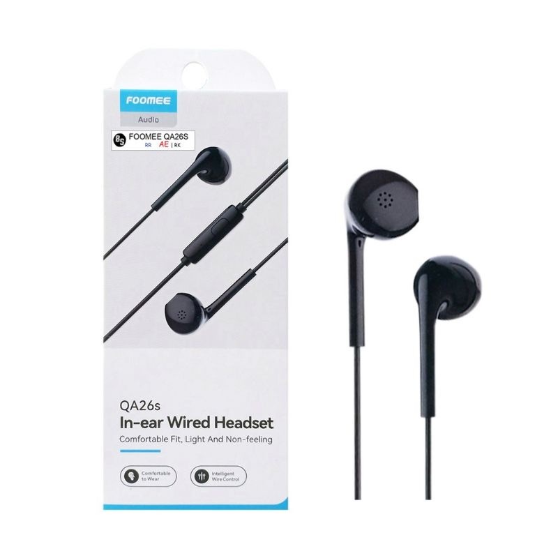 HEADSET EARPHONE FOOMEE QA26s/ QA31/QA35/ QA40/ QA44/ QA45 EXTRA BASS STEREO