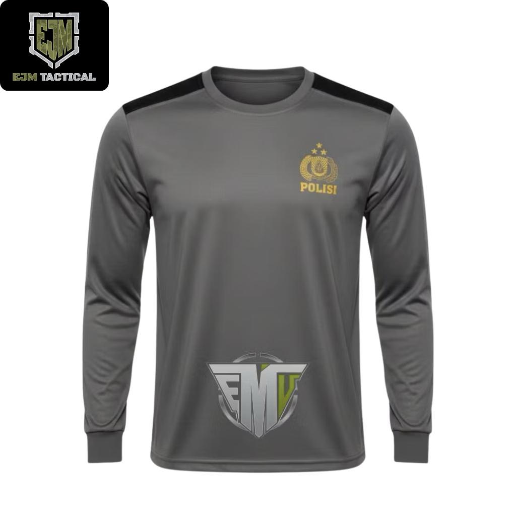 kaos polisi lengan panjang/kaos polisi bantalan lengan panjang