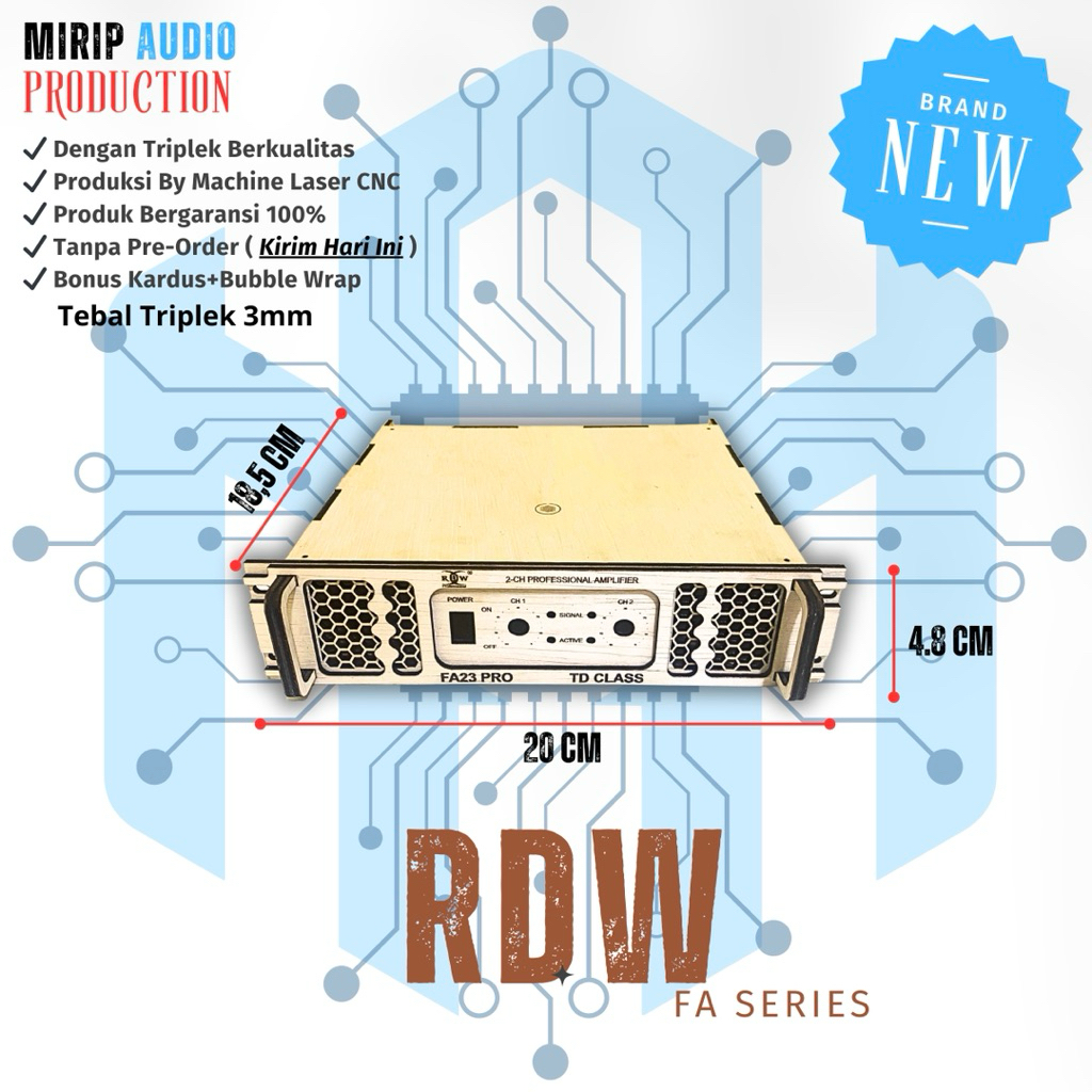 Miniatur Box Power Ampli Model RDW