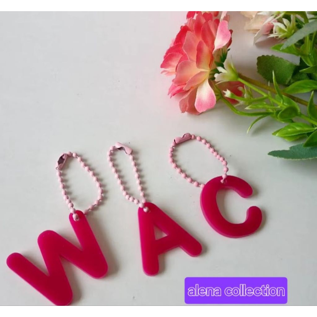 huruf tambah bagcarm 1pcs huruf gantung free lada