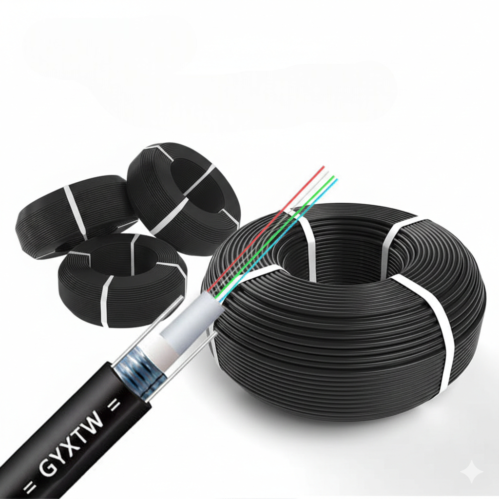 Kabel FO Armour GYXTW 4 6 8 12 Core 2 - 2.5KM Kabel Fiber Optik tanpa roll kayu