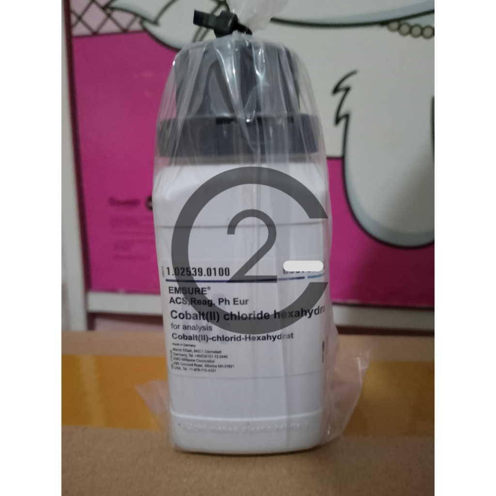 Pro Analis Cobalt (ii) chloride hexahydrate / kobalt (ii) klorida heksahidrat merck 102539 100 gram