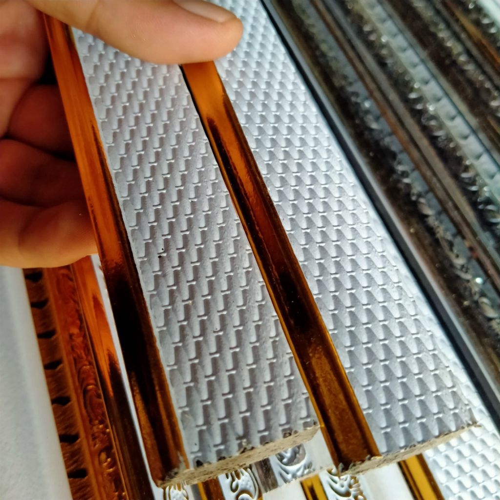 frame linen batangan 3cm / lis plavon / figura 3d / batangan linen pigura