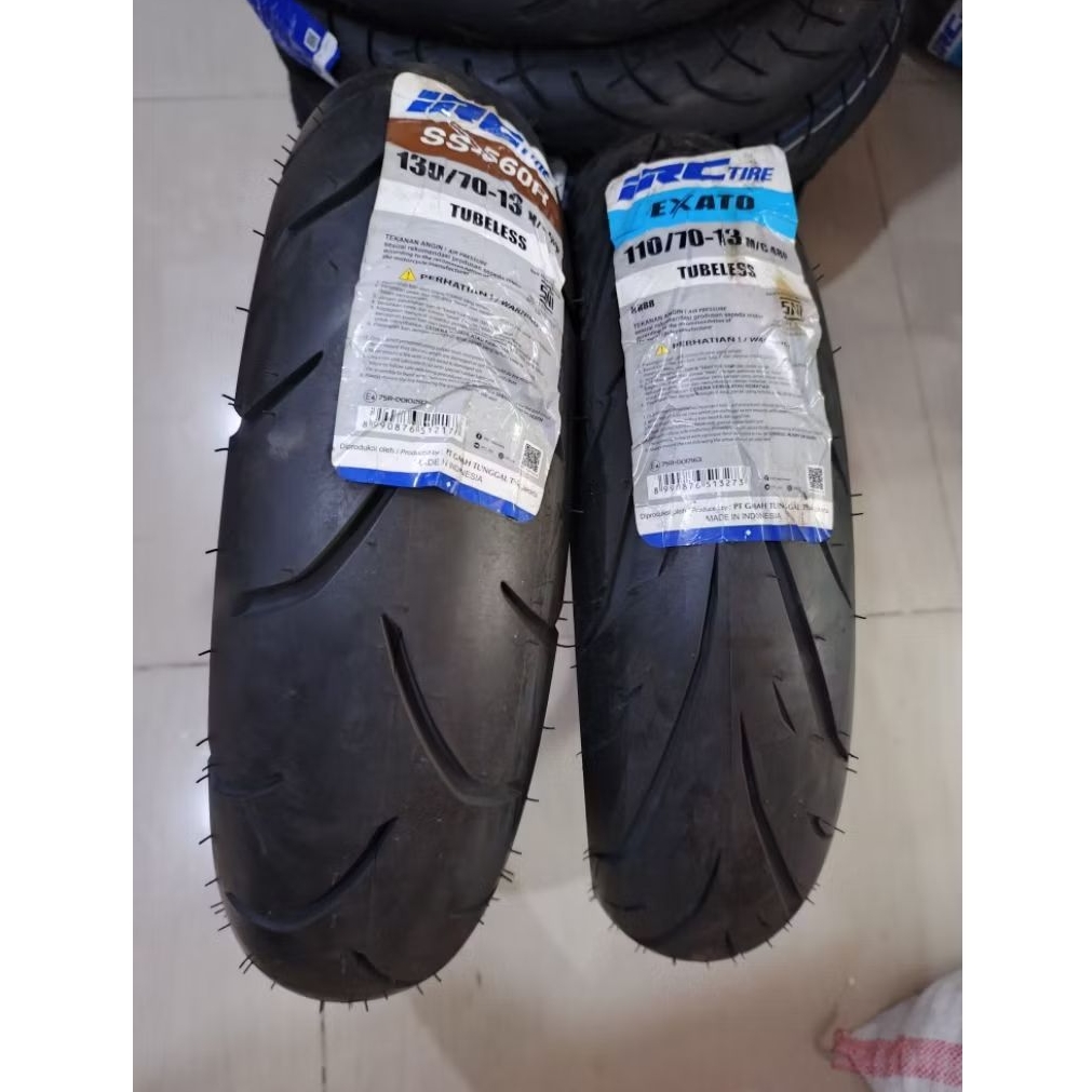 ￼BAN LUAR IRC 110/70-13 130/70-13 DEPAN BELAKANG NMAX 155 NEW OLD BARU LAMA 110-70/13 130-70/13 110 