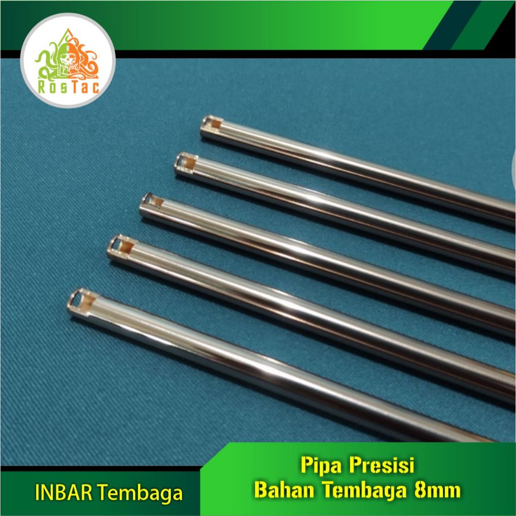 RosTac Pipa Tembaga presisi Inbar OD 8mm ID 6.03 untuk part pneumatik, pompa, pendingin AC, Robotik 
