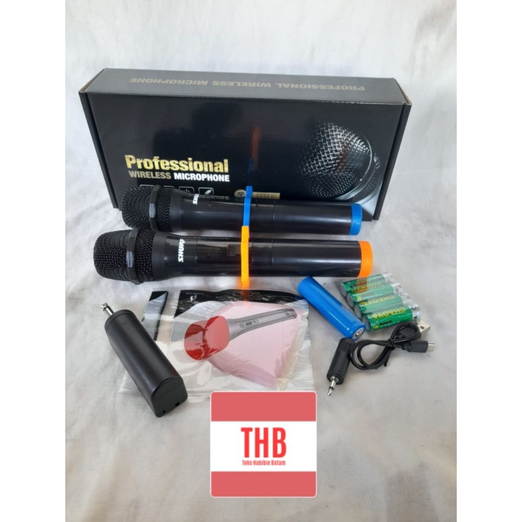 Mic wireless tanpa kabel  shure Es-v2