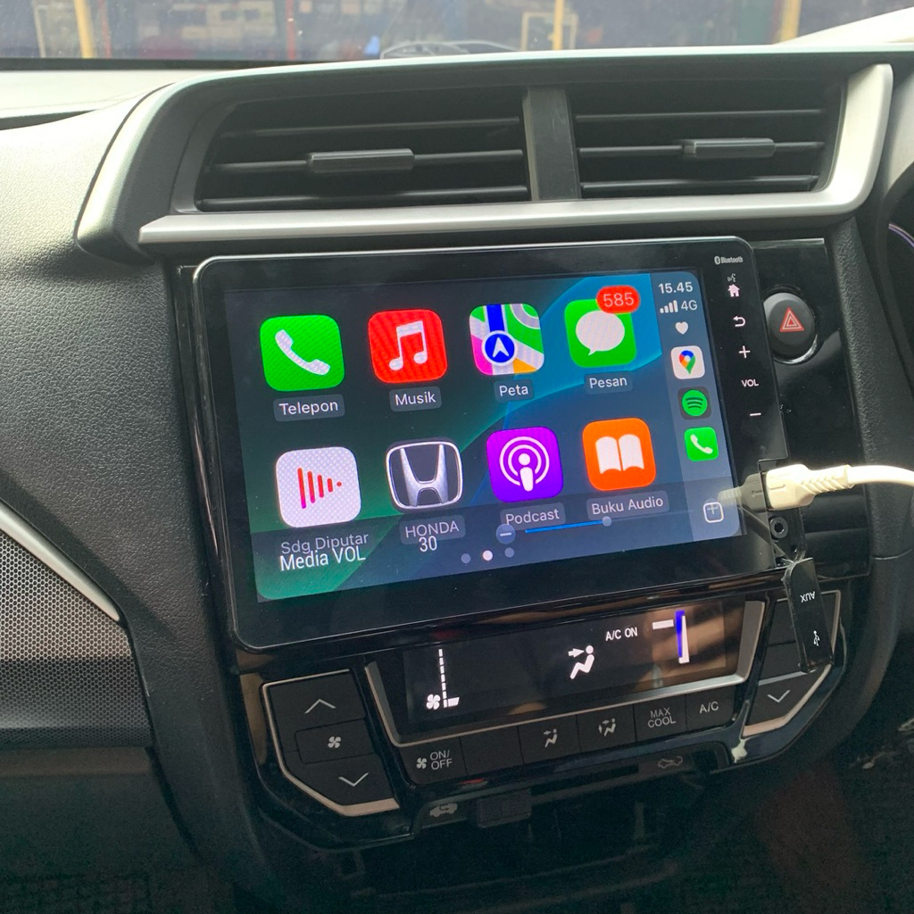 Head unit Honda Hrv se 2019 copotan origional apple carplay android auto pnp