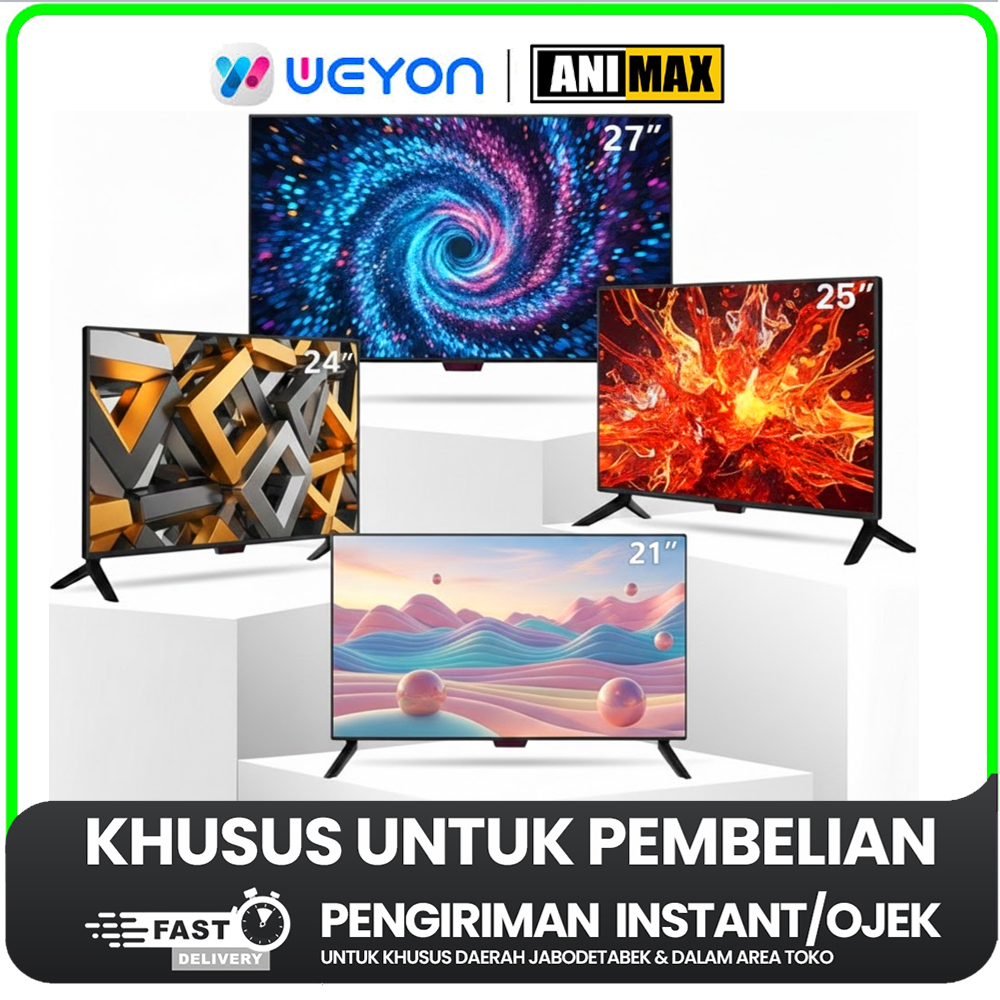 [KHUSUS INSTANT] LED TV WEYON ANIMAX 21 - 27 inch - DVBT2 DIGITAL TV - GARANSI RESMI
