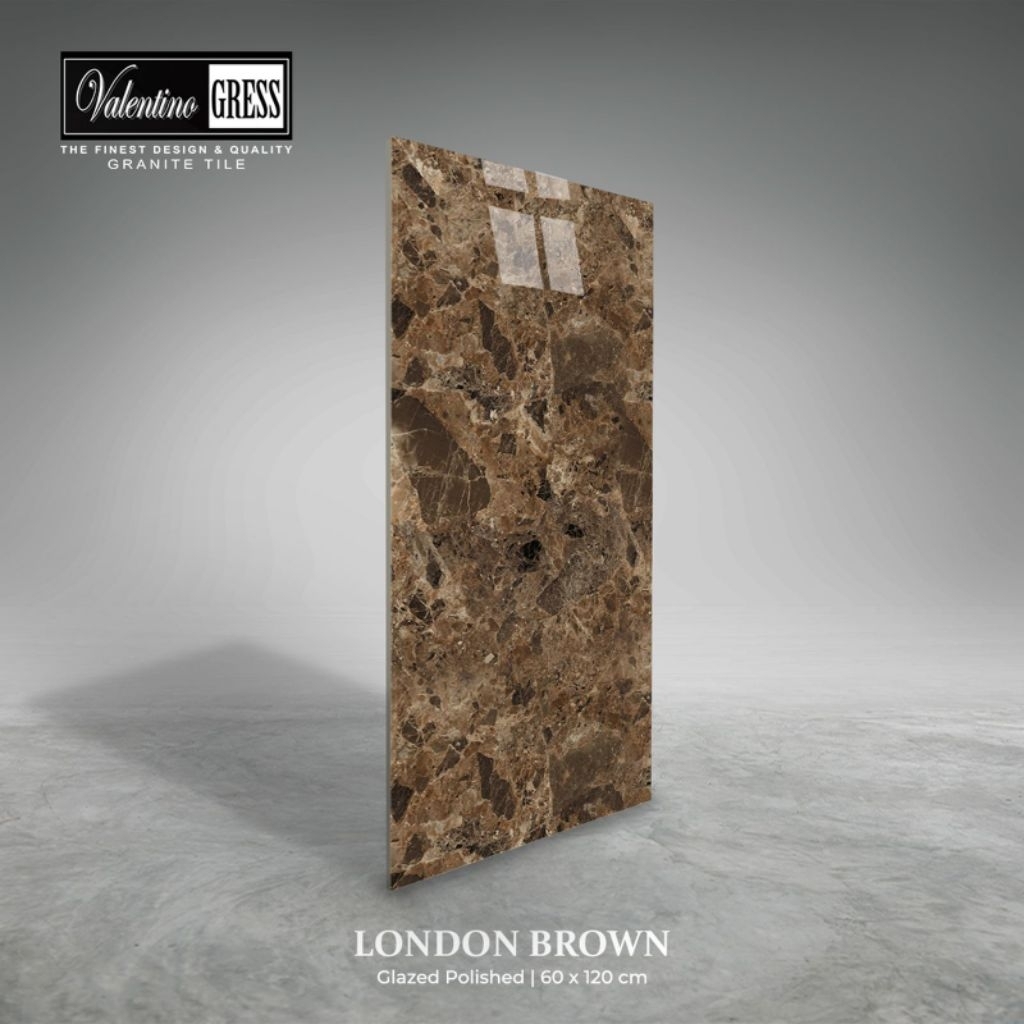 Granite 60x120 Valentino Gress London Brown | Glazed Polish