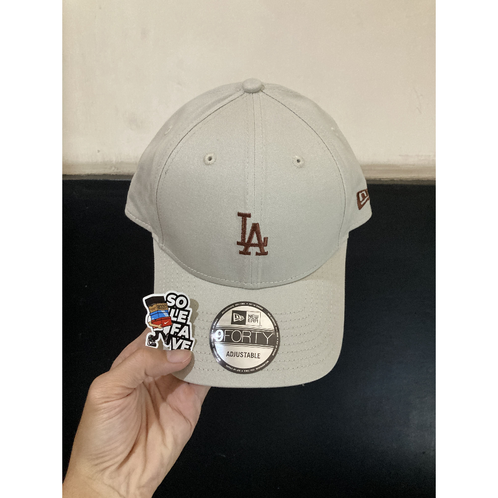 TOPI NEW ERA 940 X MLB LA DODGERS COLOR STORY MINI STRAPBACK VINTAGE STONE ORIGINAL NO BOX