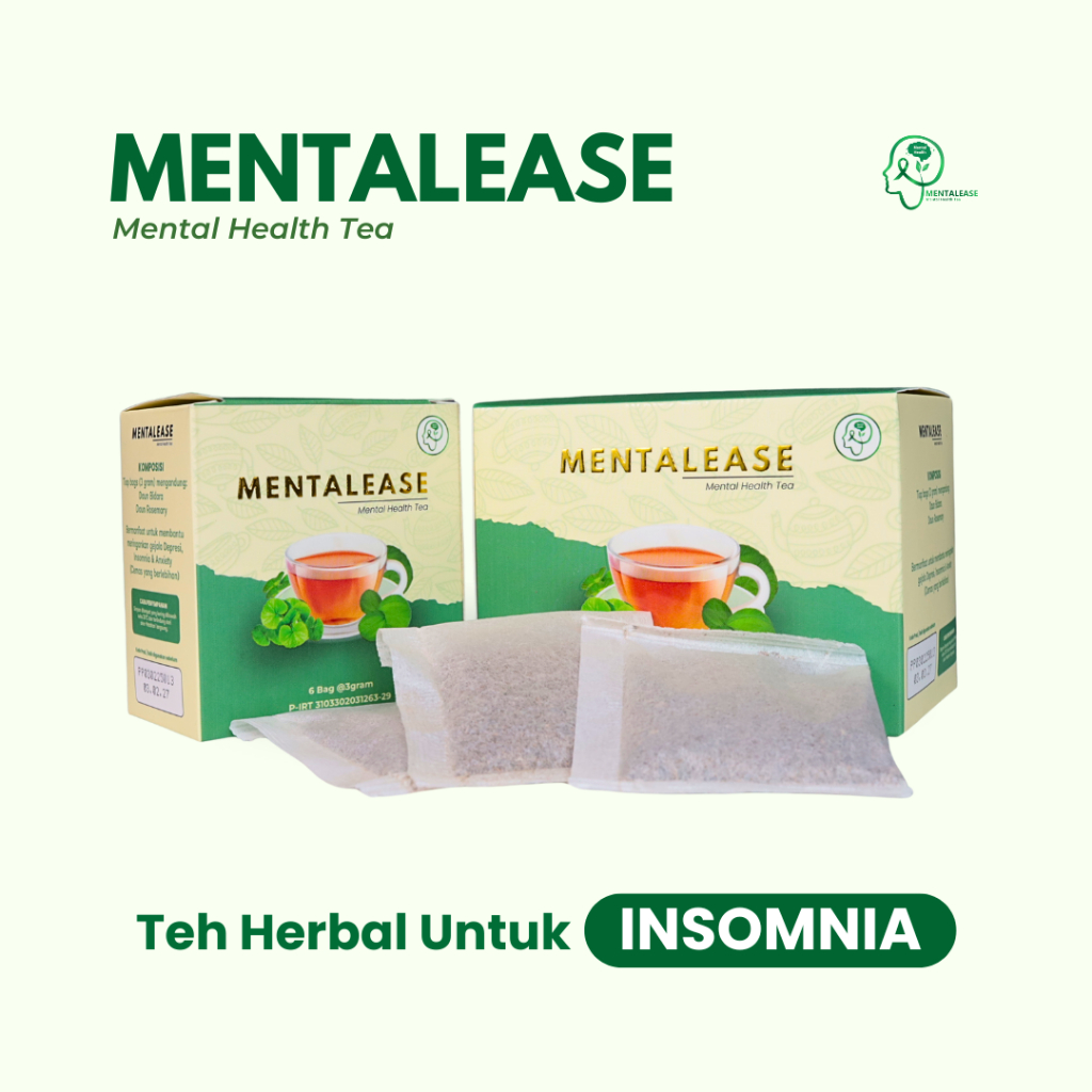Mentalease Obat Insomnia Paling Ampuh - Teh Herbal Bikin Tidur Pulas